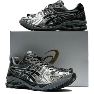 KAYANO UNAFFECTED ASICS GEL 黑銀色運動休閑鞋 14亞瑟士聯(lián)名款