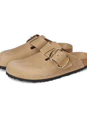 代购Birkenstock女士勃肯鞋透气软底轻便减震大号扣带油蜡皮