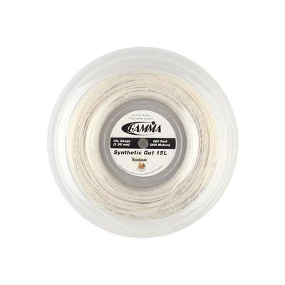 代购Gamma网球线耐用高弹性增强耐久性清脆手感15L Gauge1.38mm