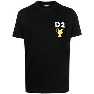 T恤纯棉透气舒适休闲基础款 Dsquared2男式 简约百搭