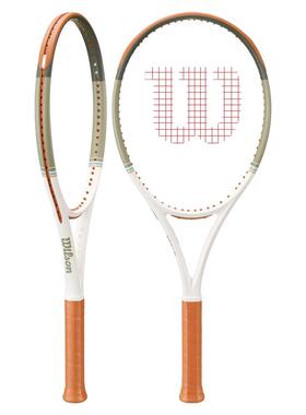 代购Wilson威尔胜网球拍高旋快攻控球碳素橙色双面网球训练