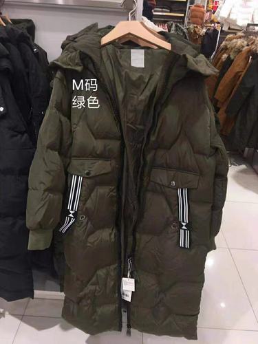 马威女中长款保暖羽绒服