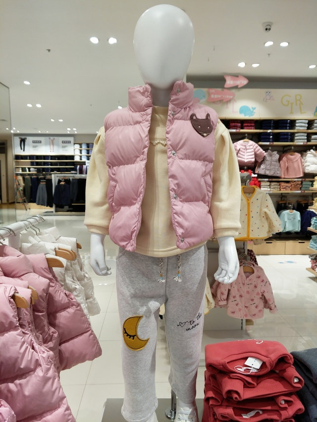 女童棉马甲 保暖马甲羽绒马甲