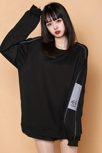 204-W66-P35中性蓝墙长袖卫衣男春秋潮牌2023新款潮 女士衣服上衣图片