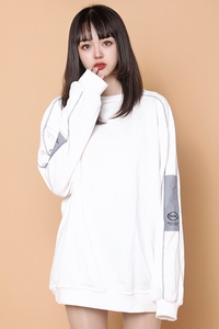 204-W66-P35中性蓝墙长袖卫衣男春秋潮牌2023新款潮 女士衣服上衣图片