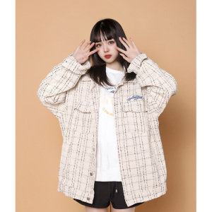 204-JK67-P45中性蓝墙小香风薄款外套女潮ins原宿港风春季高级图片