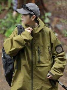 wassup happy美式机能户外三防软壳冲锋衣外套男春秋新款运动夹克图片