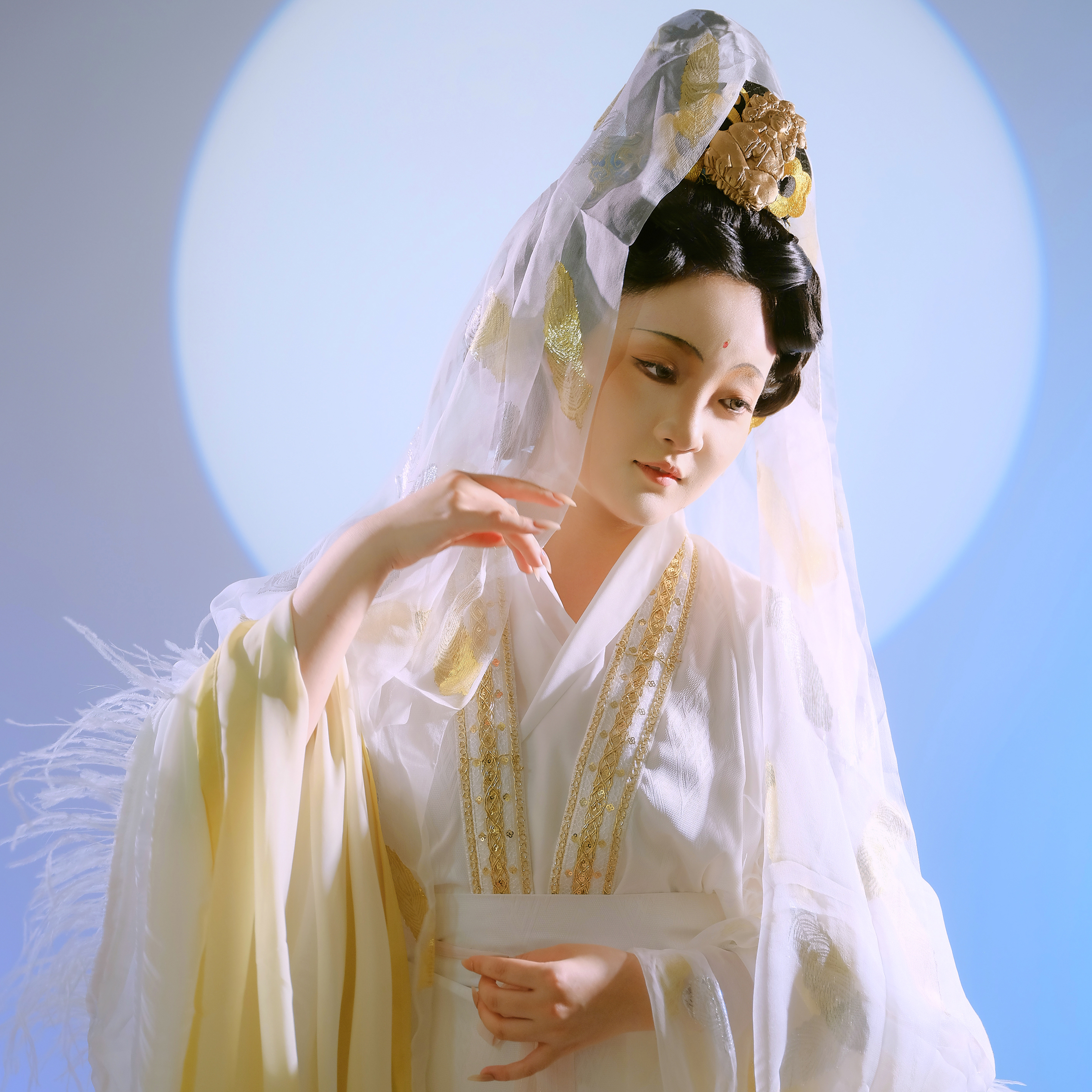 真丝桑蚕丝加长加宽仙气