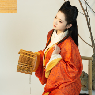 【直裾 金桔】京渝堂旗下【归汉堂】西汉制单层提花纹男女同款