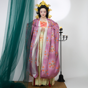 【倚新妆】京渝堂旗下【唐本俑】晚唐五代汉服大袖衫抹胸三涧裙