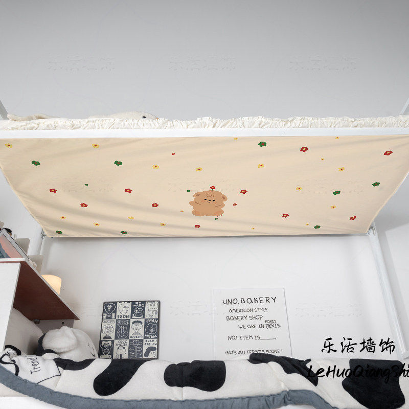 新款学生宿舍防尘顶布魔术贴定制