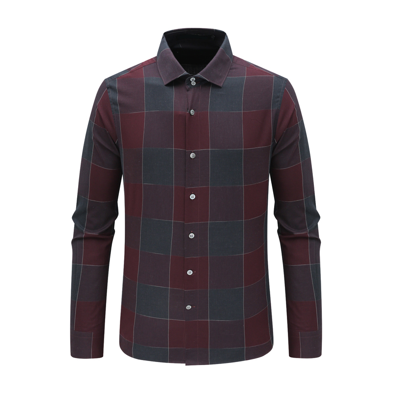 宽松全棉意大利面料长袖衬衫