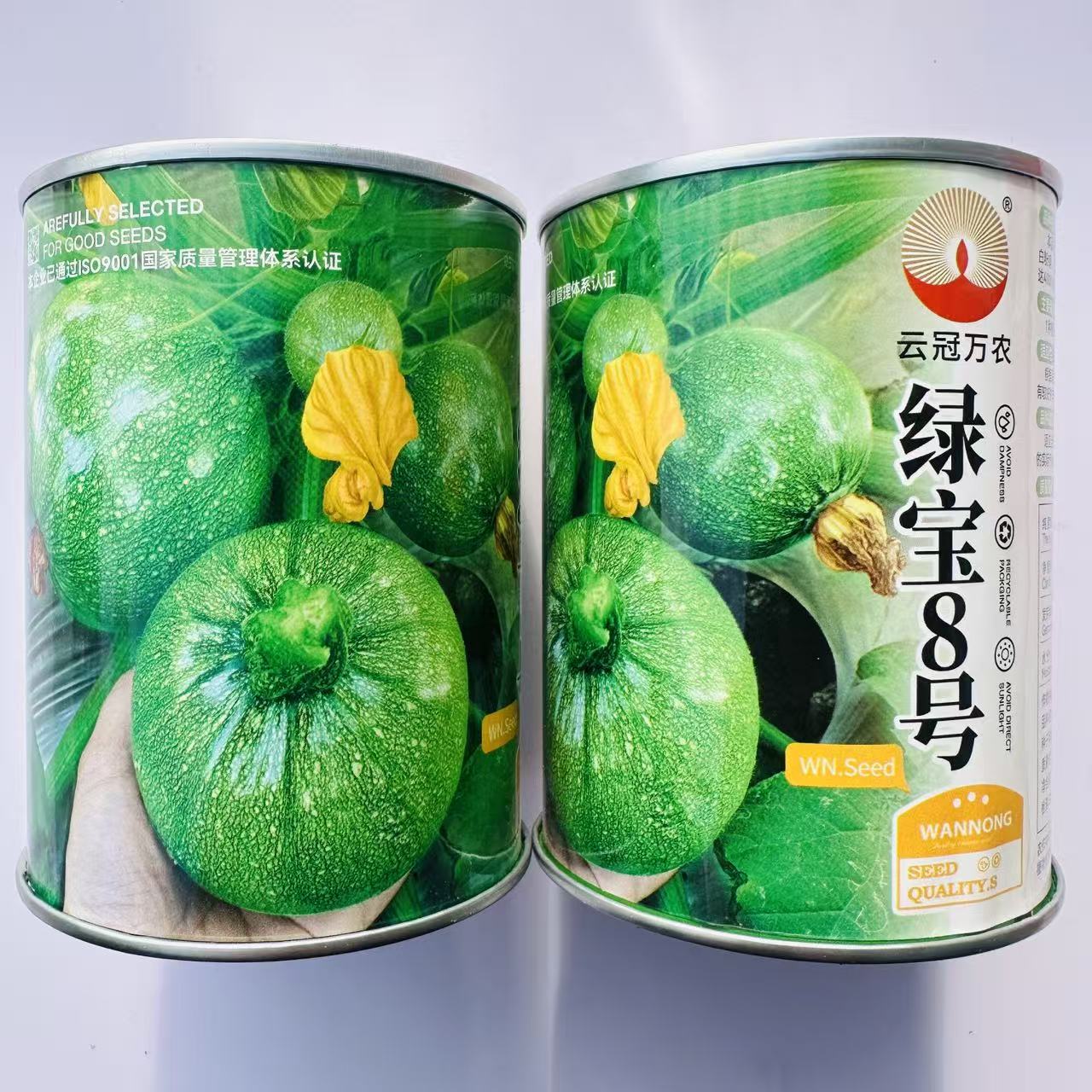 绿宝8号无蔓西葫芦种子圆瓜杂交种春秋播嫩南瓜种籽圆葫芦蔬菜孑