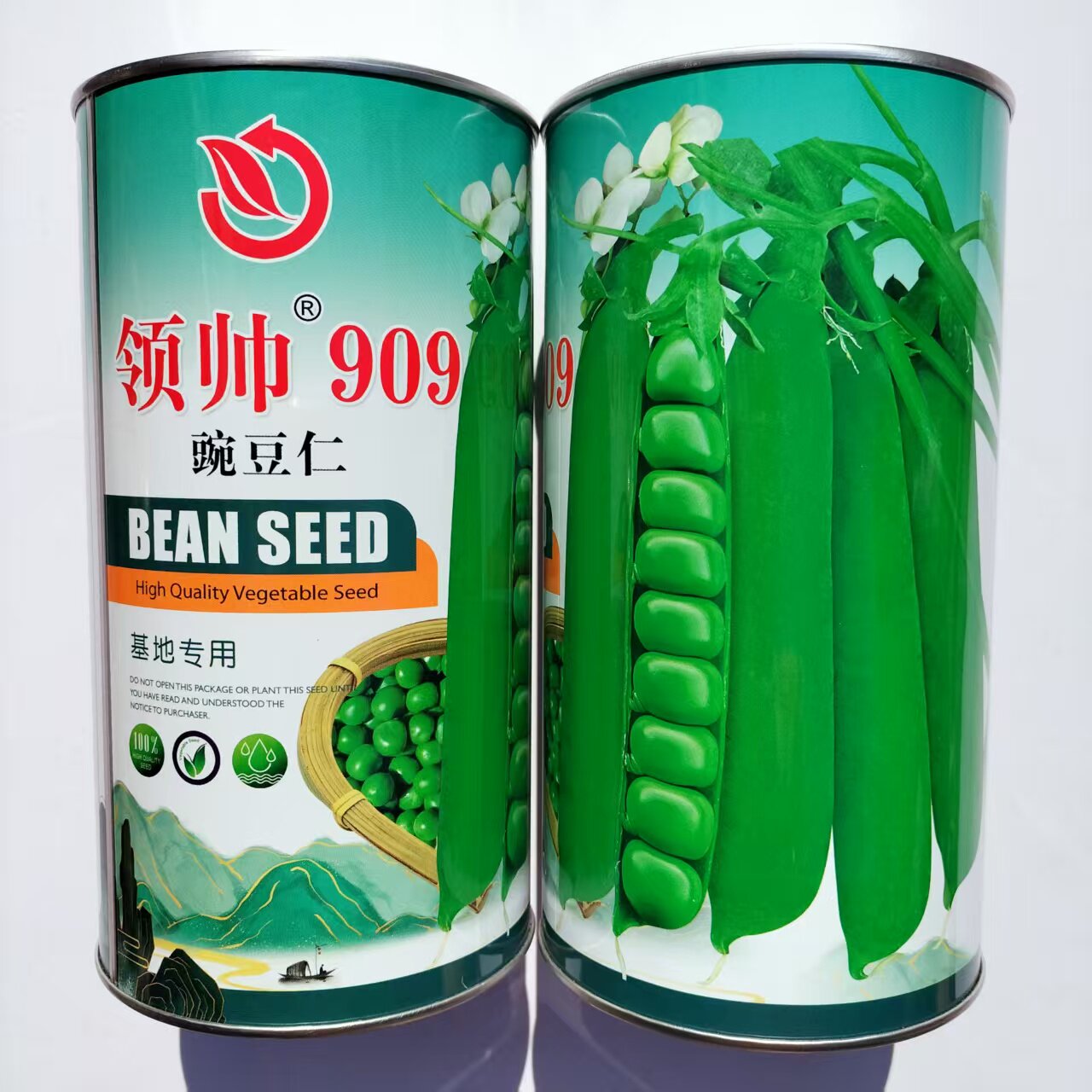 领帅909豌豆高产大荚豌豆仁甜脆豌豆仁半蔓型长寿仁种子基地专用