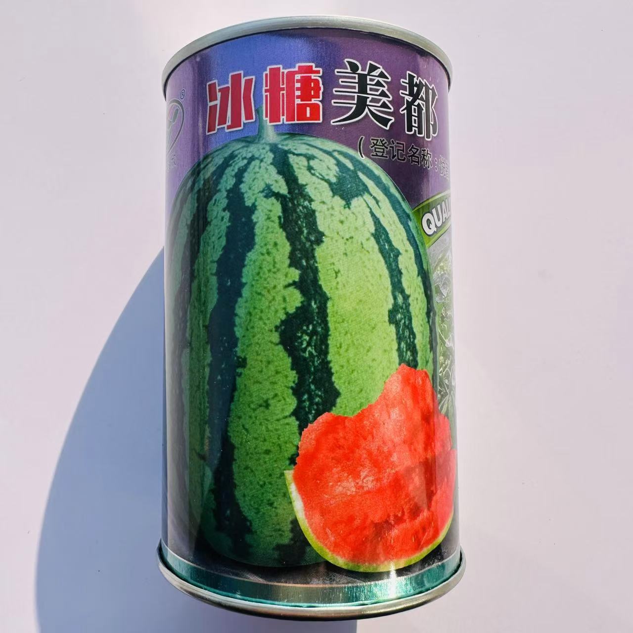 冰糖美都西瓜种子耐裂大红瓤糖度14抗病中熟大果高产西瓜种籽皮薄