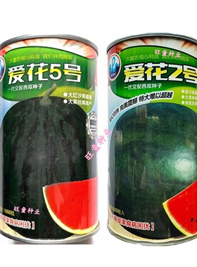大富农爱花5号爱花2号黑皮大西瓜种苗子早熟黑皮红壤西瓜1000粒