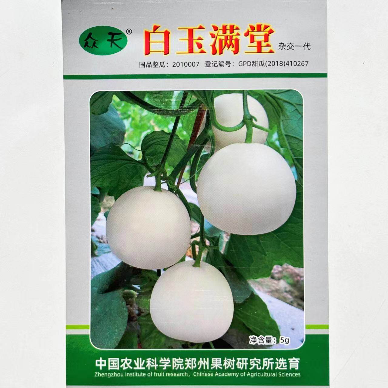 甜瓜种子白玉满堂早熟高产抗病薄皮香甜爽脆多汁优质杂交甜瓜种籽