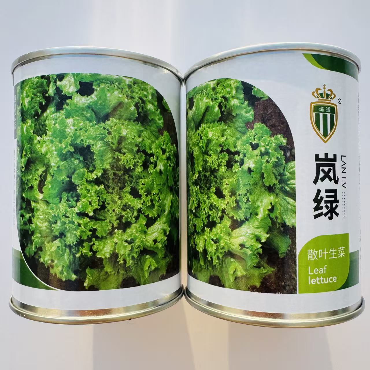 璐通岚绿散叶生菜种子叶片深绿有光泽叶面皱缩质地脆嫩耐热春秋播