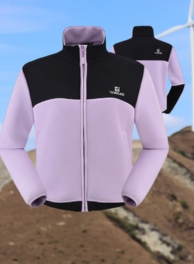 探路者抓绒衣男25秋冬新户外保暖摇粒绒外套女TACCAN91269/92270