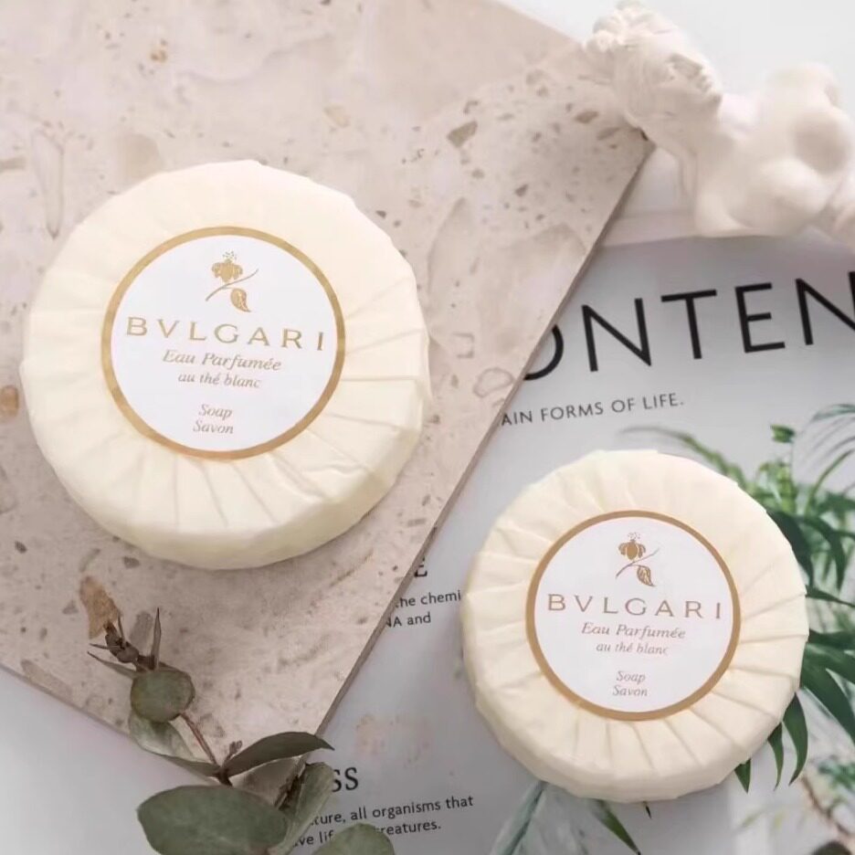 意大利BVLGARI宝格丽香皂白茶茗珍酒店旅行装车载香薰50g手工皂