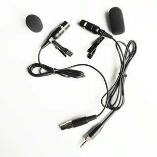 高端品质领夹麦克风进口咪芯三针四针无线腰包领夹话筒胸麦咪头线
