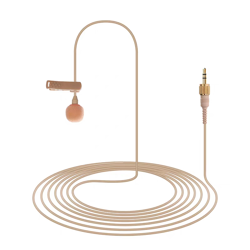 隐藏式领夹麦克风适用于D11D21无线小蜜蜂视频采访专业录音话筒线