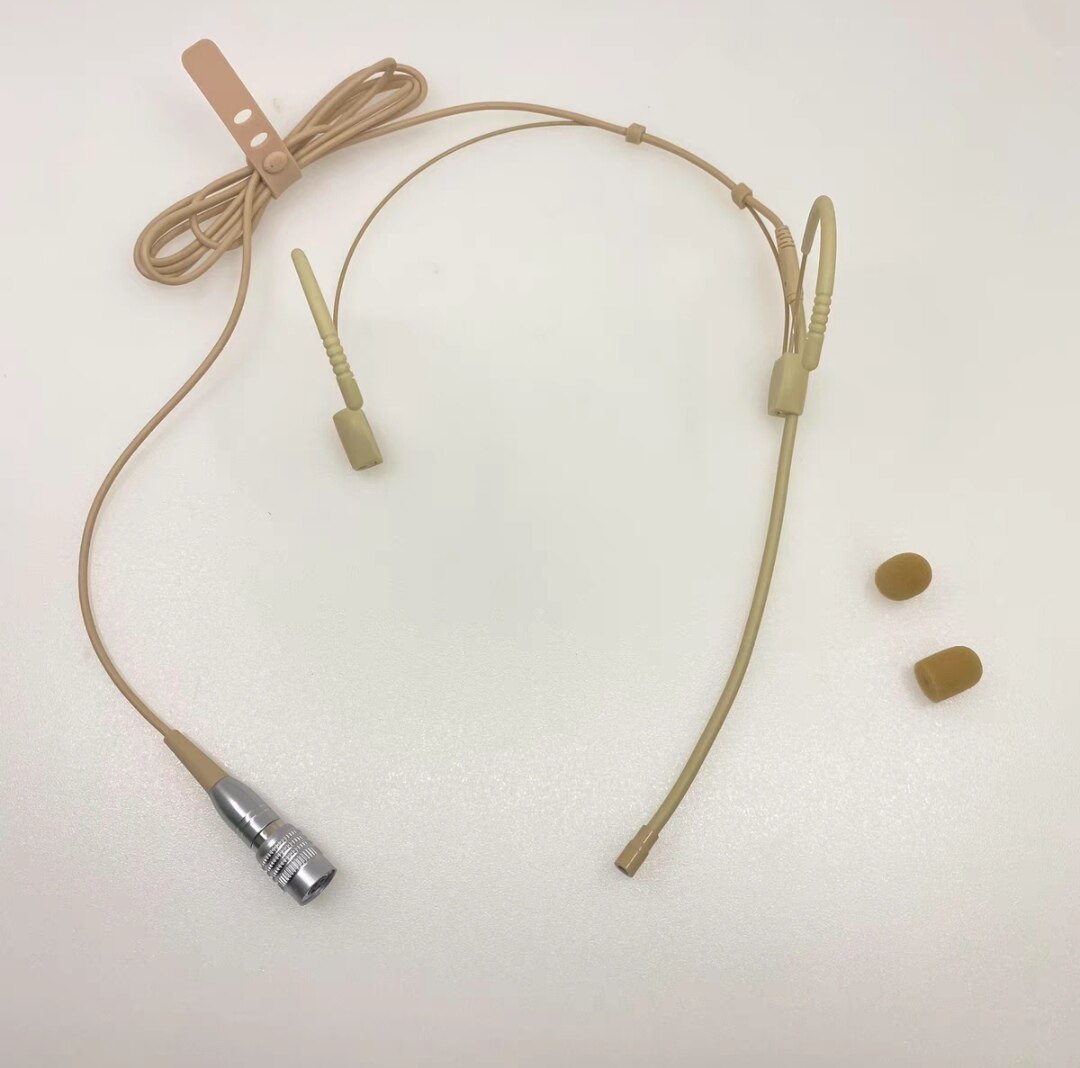 肤色头戴麦克风耳麦舞台演出话剧院头戴耳挂式话筒线适用于铁3角