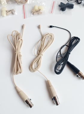 适用lectrosonics莱克领夹麦克风超小咪头线5孔五芯插头胸麦话筒