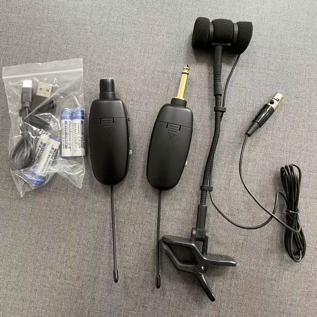 专业乐器拾音器萨克斯古筝古琴二胡笛子专用有线无线直播拾音话筒