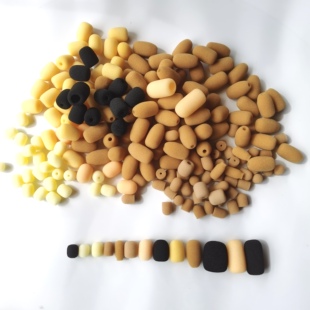 黑肤色防风海绵罩头戴耳挂麦海绵套领夹胸麦话筒咪头线防喷海棉套