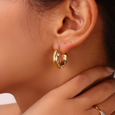 C形耳环女轻奢小众高级感
