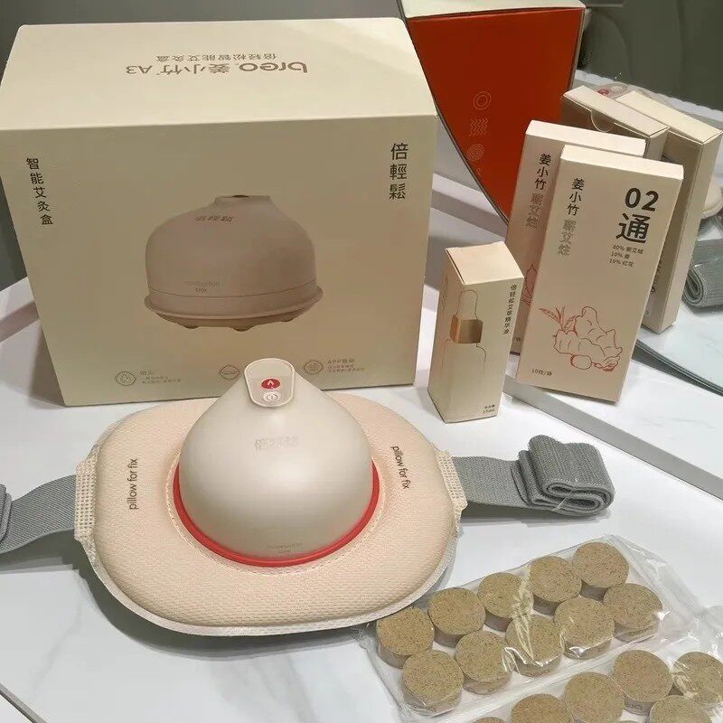 倍轻松姜小竹A3砭石艾灸盒砭石经络刷养生家用随身灸腹部耗材滤烟