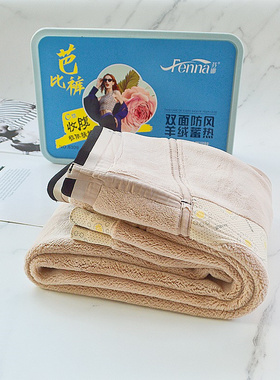 芬娜8309瑜伽裤加绒鲨鱼裤打底九分外穿秋冬高腰提臀特厚女新600G