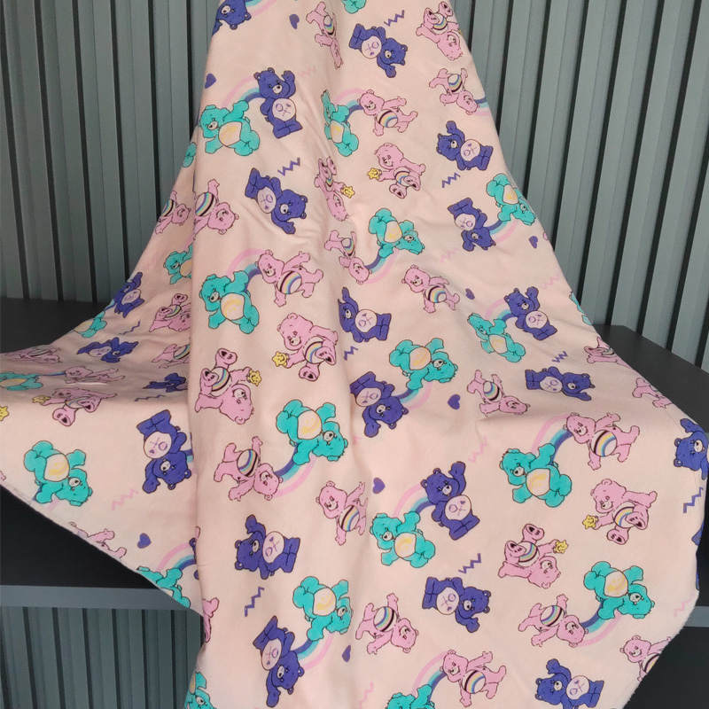 卡通印花弹力薄款拉架布料服装