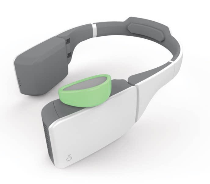 可穿戴开放式随身空气净化器多重功能合一电动口罩便携随身高颜值