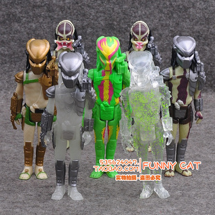 正版NECA铁血战士 异形3.75寸 7款可动公仔玩具玩偶摆件模型礼物