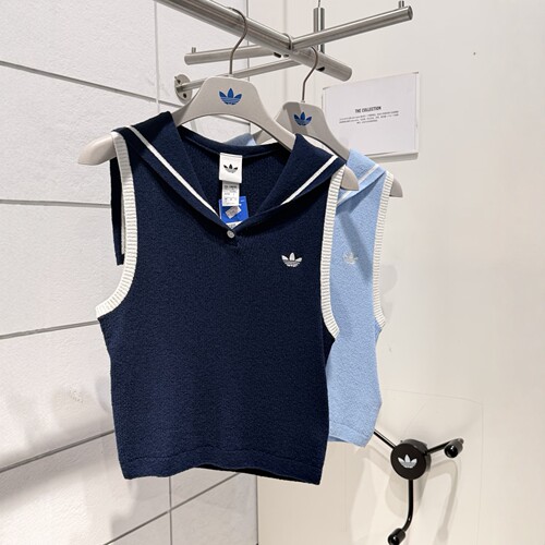 正品ADIDAS阿迪达斯南法假日针织运动无袖短袖POLO衫KX0744