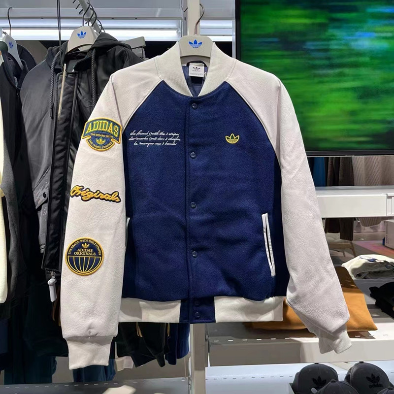 ADIDAS休闲复古棒球服外套
