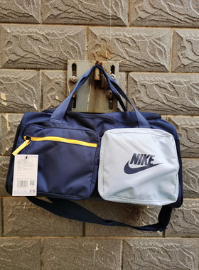 正品耐克NIKE儿童款单肩手提包手拎包健身户外旅行袋BA6169-410