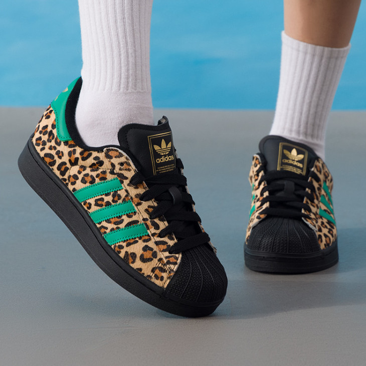 正品adidas阿迪达斯SUPERSTAR男女豹纹贝壳头运动休闲板鞋JP8165