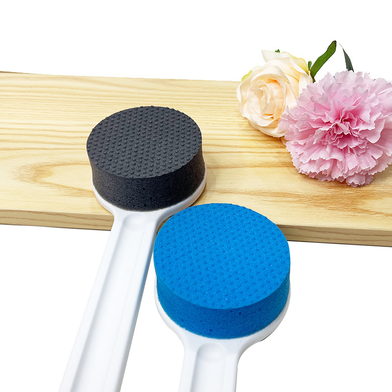 登月海绵搓澡刷加长手柄家用强力搓灰泥海绵刷加强型澡刷搓澡