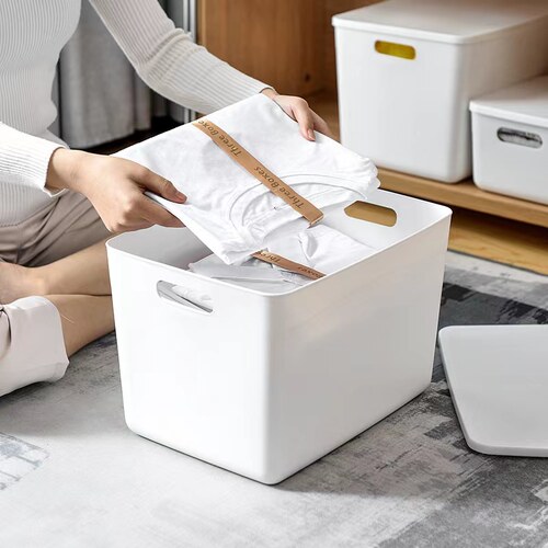家用收纳盒塑料大小号有盖日式
