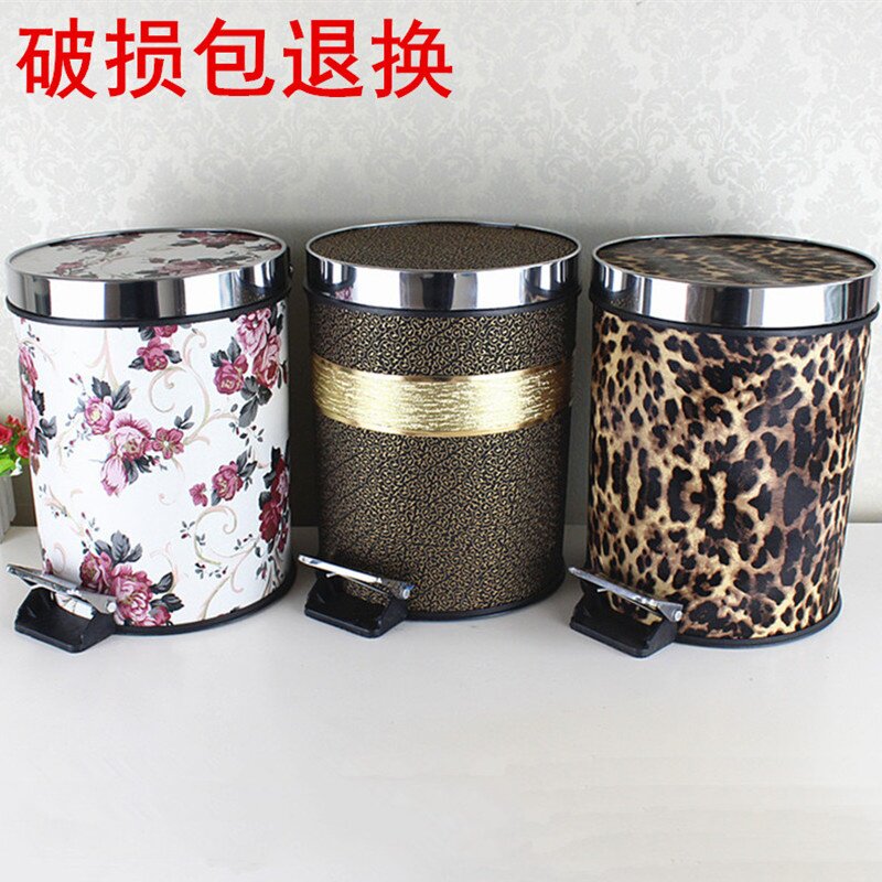 欧式创意脚踏垃圾桶时尚家用卫生间厨房客厅脚踏式有盖垃圾筒卧室