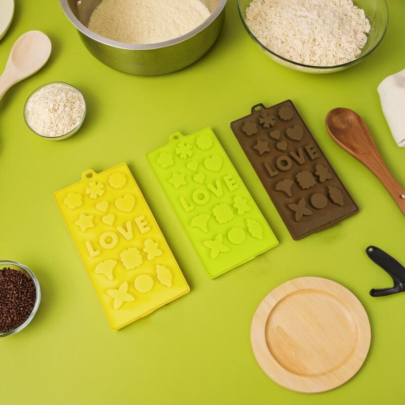 棒棒糖心形食品级硅胶蛋糕模具情人节烘焙迷你欧式巧克力蛋糕烤箱