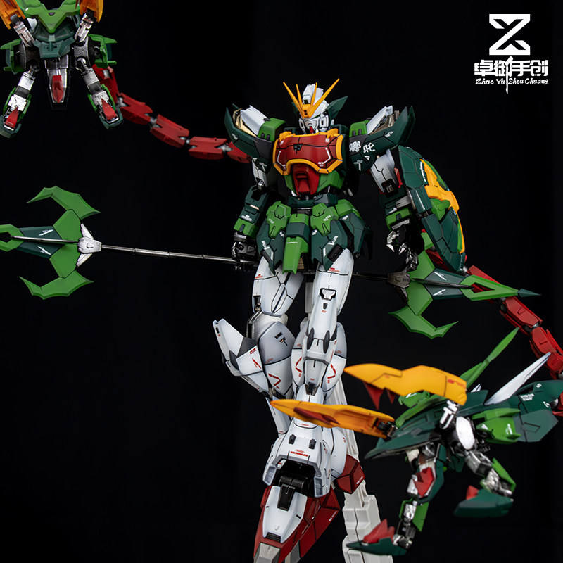 超新星MG1/100神龙Gao达双头龙绿龙 分色阴影喷涂上色 代工 加工