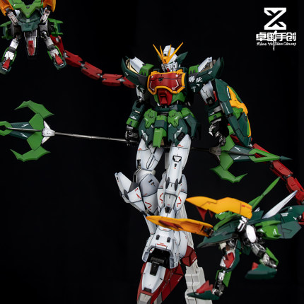 超新星MG1/100神龙Gao达双头龙绿龙 分色阴影喷涂上色 代工 加工