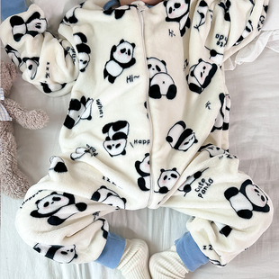 儿童连体睡衣秋冬宝宝连体衣秋季 法兰绒婴儿防着凉男童冬加厚长袖