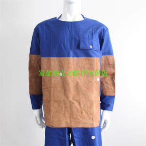 电焊服烧焊衣防火花焊工服电焊工作服套装男防烫阻燃防烫牛皮反穿