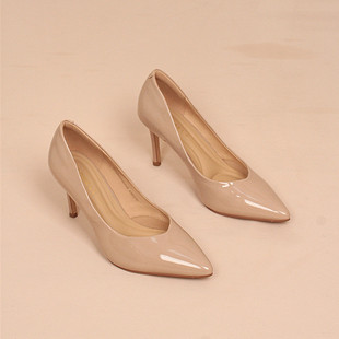 商场同款品牌正品真皮单鞋女鞋新款尖头细跟高跟单鞋女鞋子 5A532