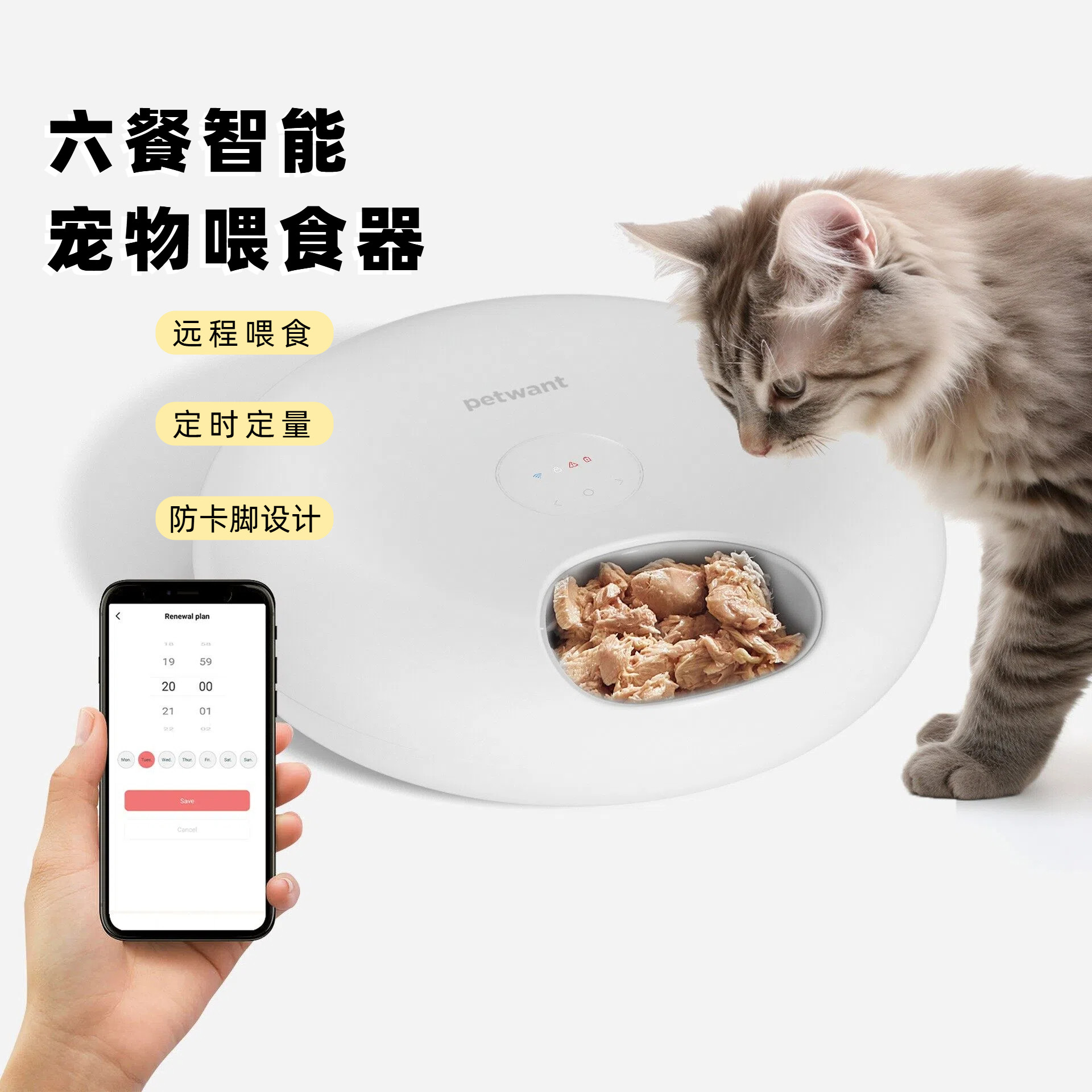 宠物自动喂食器猫咪定时定量